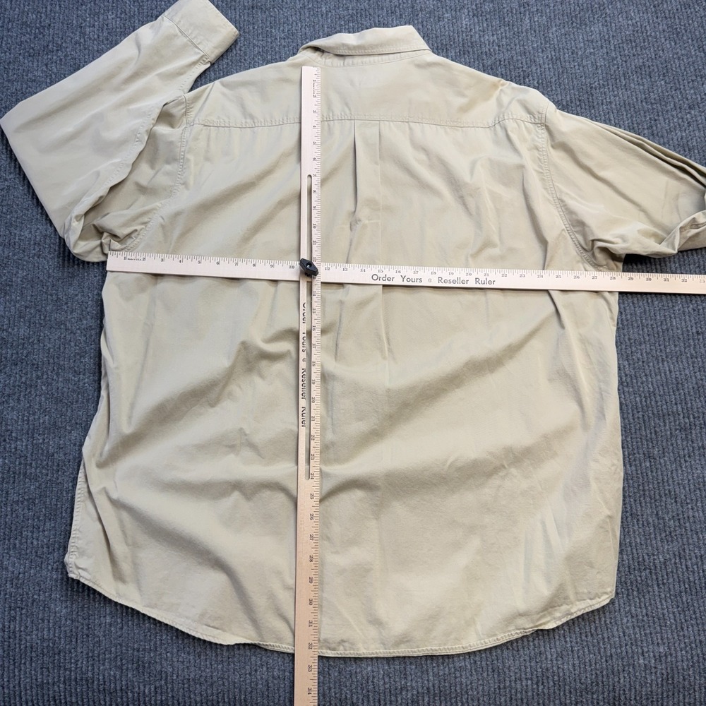 Brooks Brothers Shirt Mens 2XL Beige Khaki Twill 346 Button Down Classic Casual - Picture 7 of 8